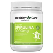 [뉴질랜드직구] 헬시 케어 카로티노이드 Super Spirulina 1000mg Vegan 400TAB 1팩, 수량, 상세참조