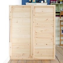 아이베란다 레드파인 2단 접이식 원목파티션, 접이식 파티션_1000x1500mm(지지대별도)