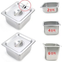 MM 뚜껑포함 6분에1 Size 스텐 밧드 받드 바트 1개