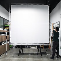 호환가능 대형 썬 스크림 화이트 디퓨저 나비 조명 수정 영화 크루 광고 사진 촬영용 2.4x2.4m 3x3m 3., 01 2.4x2.4m