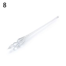 안전한 패키지 빈티지 유리 딥 펜 홀더 서명 필링 잉크 만년필 수제 1 개, A8