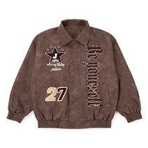 트위드자켓 캐주얼 레더자켓코디 패치워크 봄가을 자켓 브라운 스트리트웨어 따뜻 패치워크 faux레더 재킷 오토바이