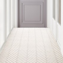 제이픽스 현관 코일매트 1200 x 1500 mm, 헤링본 화이트, 1개