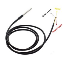 온도 습도 센서 보일러 온수매트 부품 스위치 NTC 컨트롤러 케이블 DS18b20 프로브 18B20 arduino 1mm 모듈 측정 DS18B20 TO-92, 3M DS18b20 Cable, One Size