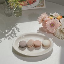 원앳홈 클래식 도자기 접시 디저트 카페 타원접시 5종 10인치 12인치, 양식 타원 볼, 1개