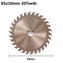 톱날 예초기원형톱날 1pc 85x10mm 24T 30T 36T TiCN 코팅 목재 원형 톱 블레이드 미니 TCT 카바이드 팁 커, 01 85x10mm 24T