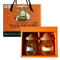 필내음 제주차선물 320g x 2종세트, 한라봉차 + 천혜향차, 14세트