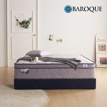 바로크가구 비발디 겨울 31cm 필로우탑 듀얼 호텔침대 매트리스 Q, 그레이