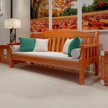 원목 목재 나무 좌식 쇼파 쇼파 거실 3인용 4인용 긴, 치크 칼라 싱글 80×60×90 그 외