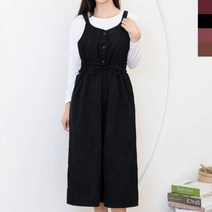 골덴 어깨끈원피스