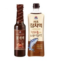 사조 꽃게액젓   참치액젓 900ml 전현무 이영자 전참시 파김치 레시피 국산 꽃게함량 75% 김장재료, 1세트
