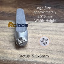 RCIDOS 3/6mm 하우스/트레일러/선인장/산맥 디자인 금속 보석 우표 DIY 팔찌 마크 금형 1PCS 가격, 05 Cactus 5.5x6mm1pcs