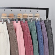 스머지 컬러 코듀로이 팬츠 (8colors) (여자일자바지 여성골덴슬림핏팬츠 테이퍼드핏 무지 캐주얼)