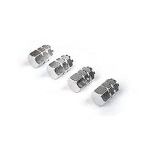 체리 자동차 타이어 튜브 알루미늄 합금 밸브 캡, 알루미늄 합금 밸브 캡 은색 4개