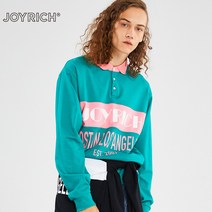 카라넥 JOYRICH 정부측 트렌드 커플 블러킹 풀오버 후드 긴 소매 루즈핏티 4908603190