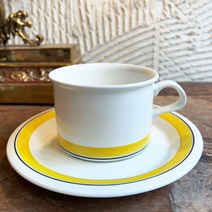 [빈티지] 아라비아 핀란드 파엔자 옐로우 티컵 듀오 Faenza Yellow tea cup duo, 1개