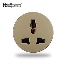 핫딜 poe5000 포티게이트 Wallpad L6 블랙 브러시드 알루미늄 벽 스위치 EU 프랑스어 소켓 USB 충전기 RJ45 CAT6 HDMI 오디오 모듈 DIY 조합, [03] Universal Socket