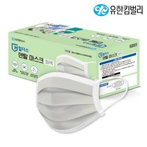유한킴벌리 힐더스 덴탈마스크 회색 50매 대형 국산 의약외품, 1개, 그레이