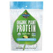 Garden of Life Organic Plant 프로틴 파우더 바닐라 265g 10회