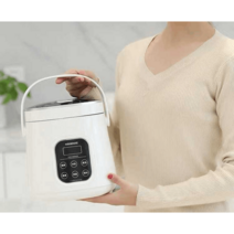 소형 차 여행 전기 밥 솥 보온 찜기 시가잭 화물 트럭, 1.6L 12V 자동차 1m시거잭