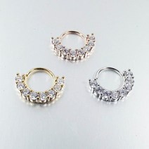 로즈 골드 다이아몬드 지르코늄 코걸이 코못 비틀어 링 지르코늄 귀걸이 인체 관통 액세서리