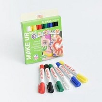 플레이컬러 페이스페인팅 일반 메탈 펜타입 / 옵션선택, 녹색