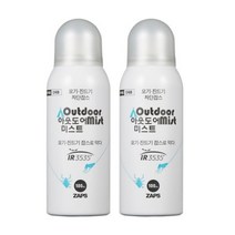 잡스 아웃도어미스트100mlx2개 모기기피제 진드기기피제, 100ml, 2개