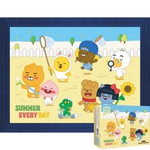 퍼즐피플 카카오프렌즈 직소퍼즐 모음2, 카카오프렌즈 여름은즐거워 150P 액자포함(블루), 없음, 150p