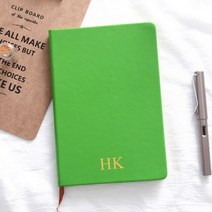 개인화 된 편지 A5 A6 노트북 학교 문구 가죽 의제 플래너 노트 일기 주간 목표 Habi, NBF-A5-1112395