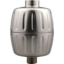 AquaBliss HD HEAVY DUTY 고출력 샤워 필터 - 최신 고급 고급 30x 필터 미디어 - 화학 물질 염소 살충제용 범용 다단계 샤워 헤드 필터(SF500) - 브, 닦은 니켈