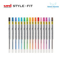 uni 유니 스타일핏 중성리필심 UMR-109, 0.28mm 중성리필심, 핑크 -