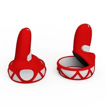 VR 컨트롤러 그립 커버 핸들 Oculus Quest2 보호 케이스 충격 방지 페어 실리콘 스킨 Hot Sale, 01 Red