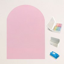 키룸 찰떡보드 유아자석보드 + 터치프루프 색연필 + 자석거치대 + 탈부착 지우개 세트, 유리용 돔모양