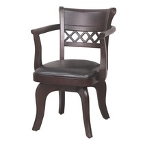 미국회전 원목 엔틱 의자 인테리어 디자인 심플 체어 아일랜드 식탁 카페, 웬지, 1개