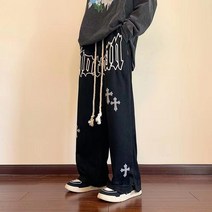 송민호 최우식 오버핏 트레이닝복 바지 빈티지 코듀로이 조거팬츠, 6XL, 블랙(D19)