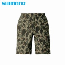 시마노 숏팬츠 낚시반바지 카키덕카모 2XL RA-020T, 의류