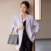 SEYI 블랙 정장 코트 봄가을 상의 여 면접 정장