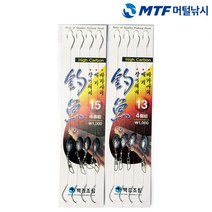 백경 민물 빠가 메기 장어 묶음 바늘 채비 BK 853, 13호, 1개