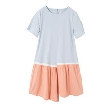 엄마랑 딸이랑 커플룩 파스텔 투톤 면 원피스
