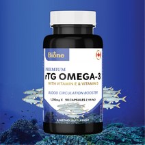 캐나다 BIONE 알티지 RTG 오메가3 1210mg 180캡슐, 3개(무료배송)