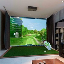 PGM 실내 골프 연습장 시뮬레이터 디스플레이 스크린 천 커뮤니티센터 빔프로젝터 프로젝션, 300X300CM
