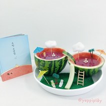 [예피플레이]수영장 놀이 / 수박수영장 / 모래놀이 /스몰월드세트, 한천가루(40g)추가, 레드