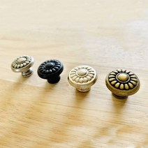 국화 가구 손잡이 장농 장롱 붙박이장 서랍장 고급 스마미 손잡이 대량판매, 2. 블랙대형(100개)