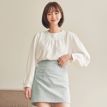 반에이크 디어문 셔링 블라우스