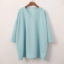 아이우먼 컬러리버풀7부티셔츠 ILG603M302 빅사이즈