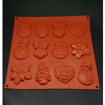 크리스마스 타블렛몰드 6종 (12구)