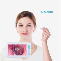 씨씨티비 소형 매장 cctv 야외 무선카메라 귀 클리너 otoscope 3.9mm 5.5mm 렌즈 hd1080p 4.3 inch screen endoscope camera, 5.5mm 세트