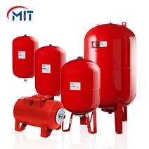 MIT 엠아이티 밀폐형 질소 팽창탱크 10bar 압력 밀폐탱크 물용 80~1000L 온수기 설치 부자재, MIT 10K-100 (25A/입형/다리형)