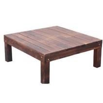 테라스테이블 조립식 평상 마루 원목 캠핑 낚시 피크닉 마당 야외 테라스 정원 옥상 테이블, 90cm x 너비 90cm x 높이 36cm