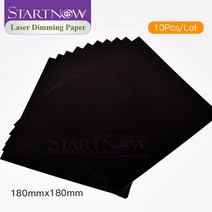 Startnow양면 조각 마킹 머신180x180mm사진 용지 용지검정 조광 용지10 개, Laser Dimming Paper